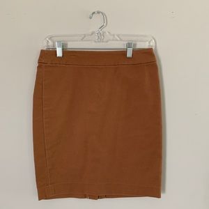 LOFT Camel Skirt